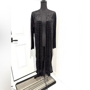 LuLaRoe burn out velvet long cardigan/ duster M